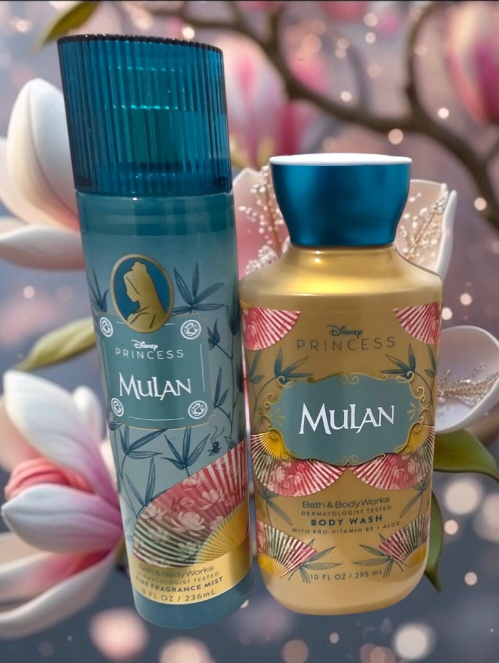 Bath & Body Works Disney Princess "Mulan" Body Wash & Mist Set